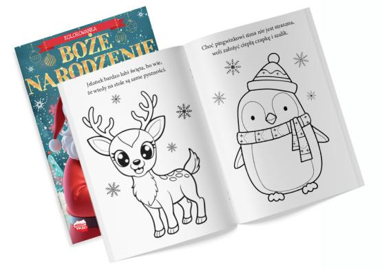 Boże Narodzenie. Kolorowanka z naklejkami