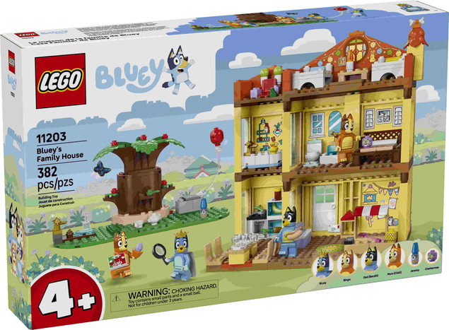 LEGO Bluey 11203 Bluey i jej rodzinny dom Zestaw dla dzieci 4+