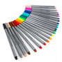 Cienkopisy 24 kolory, precyzyjna, cienka końcówka | Kidea