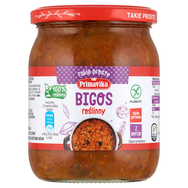 Bigos Primavika wegetariański wegański bezglutenowy 742 g