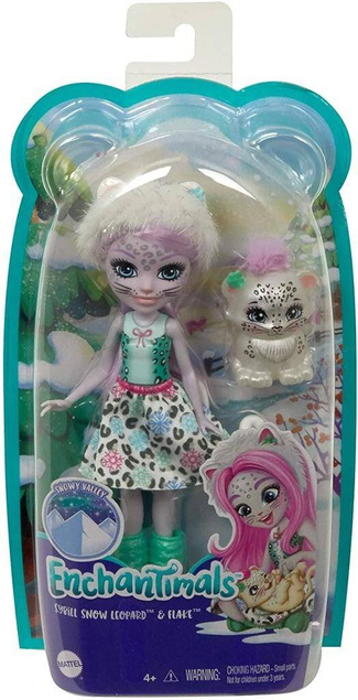 Enchantimals. Lalka Flake + Snow Leopard Sybill