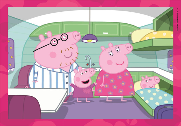 Clementoni Puzzle 4w1 Peppa Pig Świnka Peppa 21751 dla dzieci od 3 lat