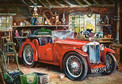 Puzzle 1000 Układanka Zabytkowe Auto Stary Samochód Garaż Zabytek 9+ Castor