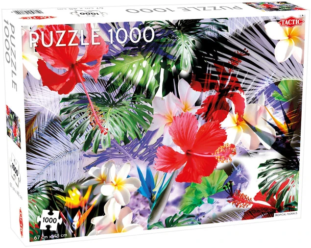 Puzzle Tactic 1000 elementów Tropical Florals