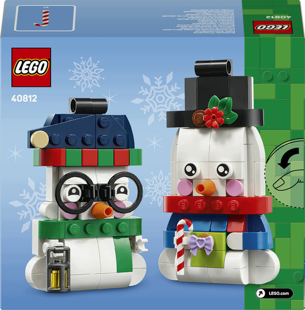 LEGO 40812 Dekoracyjne Bałwanki – Świąteczne Ozdoby Choinkowe
