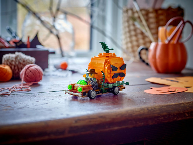 LEGO Ikoniczny 40822 Pickup z dyniami na Halloween