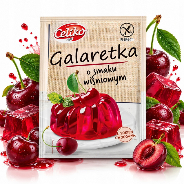 Celiko Galaretka Wiśniowa Bezglutenowa 75g