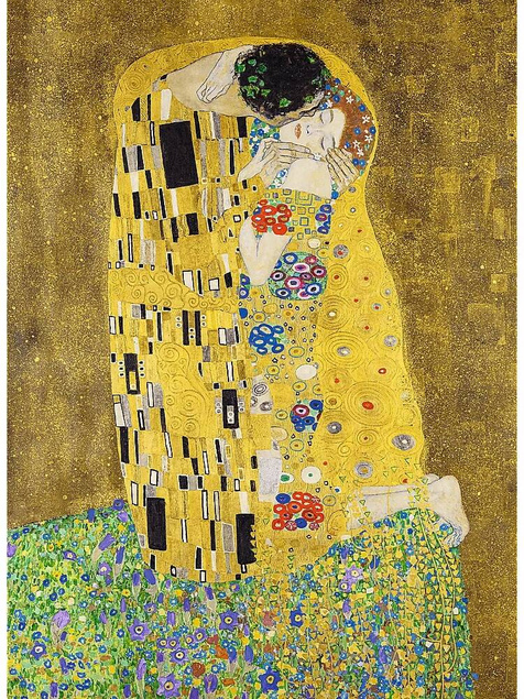 Puzzle 200 Drewniane Sztuka POCAŁUNEK Gustav Klimt Obraz 9+ Trefl 20247