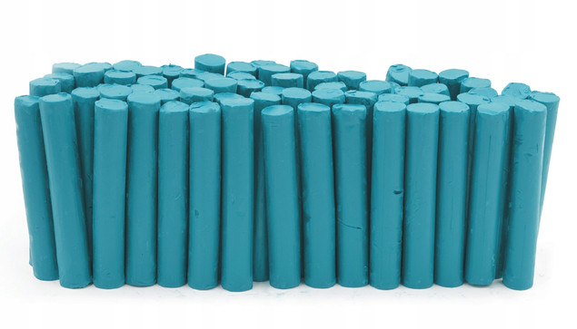 Plastelina Szkolna 1kg TURKUSOWA w Laseczkach Luzem MONA