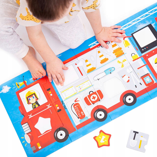 Puzzle z dziurką Wóz Strażacki – CzuCzu
