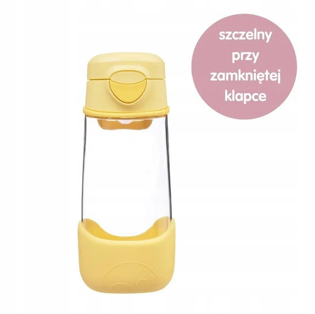 Sportowa butelka tritanowa z ustnikiem dla dzieci 450 ml B.Box różowa