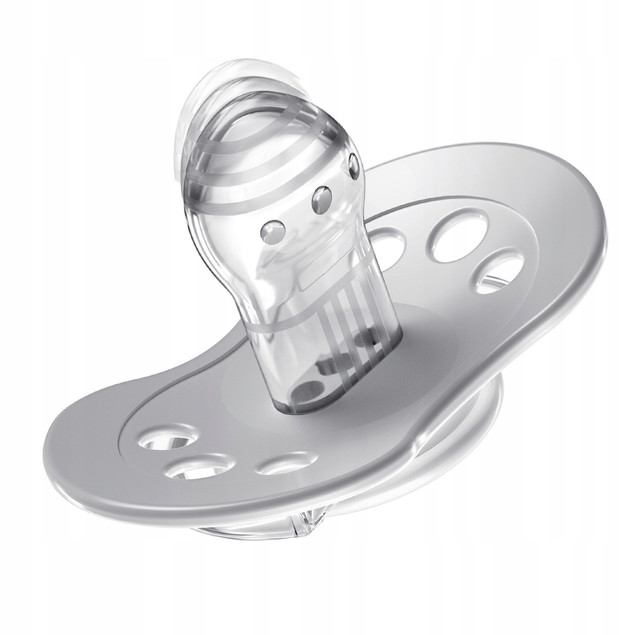 LOVI Smoczek Dynamiczny Silikonowy 18m+ Salt&Pepper 2 szt. 22/880