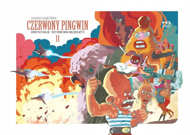 Okładka komiksu Czerwony pingwin musi umrzeć II