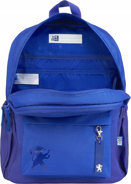 Plecak Szkolny Oxford Gradient Niebieski 25l Wielokomorowy z Organizerem