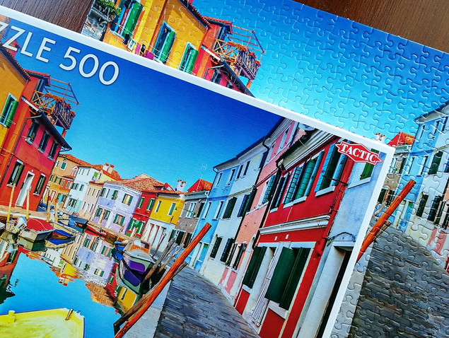 Puzzle Tactic 500 elementów Burano | Malownicza Wyspa Wenecka