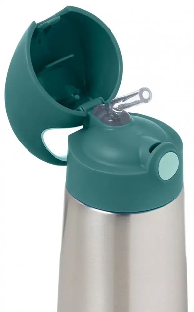 B.BOX Bidon Termiczny ze Słomką dla Dzieci Emerald Forest 500 ml