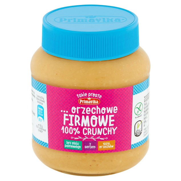 Pasta Orzechowa Primavika 100% Crunchy 350g