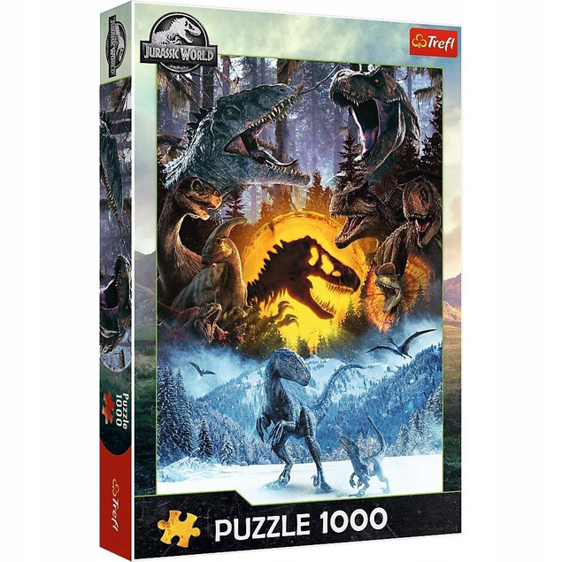 PUZZLE 1000 W ŚWIECIE PARKU JURAJSKIEGO TREFL