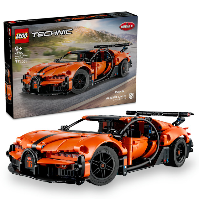 LEGO Technic 42222 Bugatti Chiron Pur Sport – Hipersamochód do Zbudowania