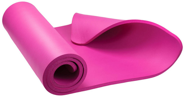 Mata Do Ćwiczeń Jogi Gruba Antypoślizgowa Fitness Gimnastyczna 1.5 cm HMS