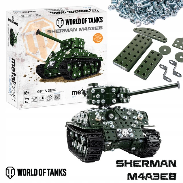Metalcraft Czołg Sherman M4A3E8 WOT DIY