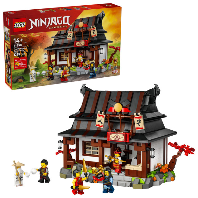 LEGO 71858 Ninjago Kuźnia Cztery Bronie