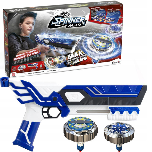 Pistolet Silverlit Dual Shot Blaster Hurricane 86311