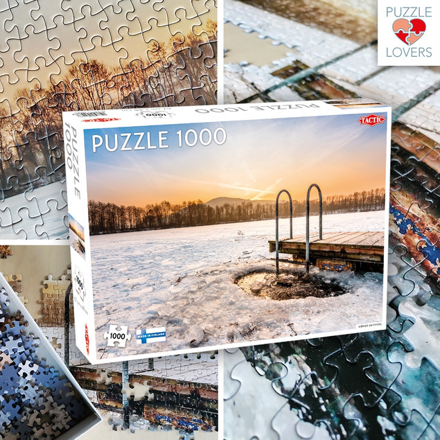 Puzzle Tactic 1000 elementów Zimowe Morsowanie Winter Swimming Finlandia