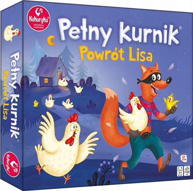 Pełny Kurnik Powrót Lisa – gra planszowa Kukuryku