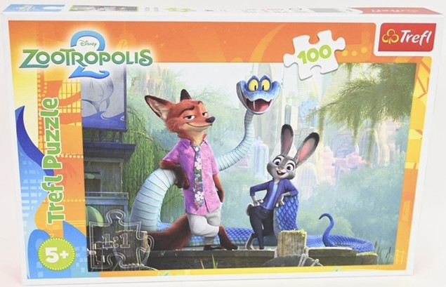 Trefl Puzzle 100 el. Tajemnice Zwierzogrodu Disney Zootopia 16523