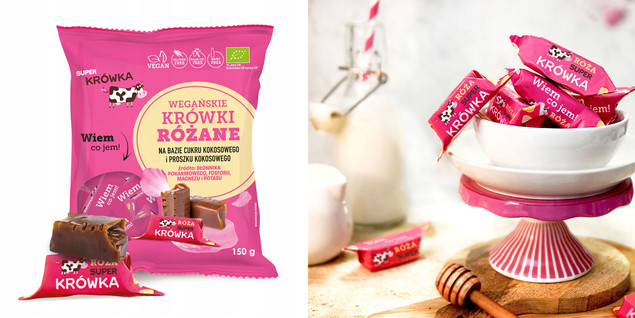 SUPER FUDGIO wege Krówki Bezmleczne o smaku Różanym 150g