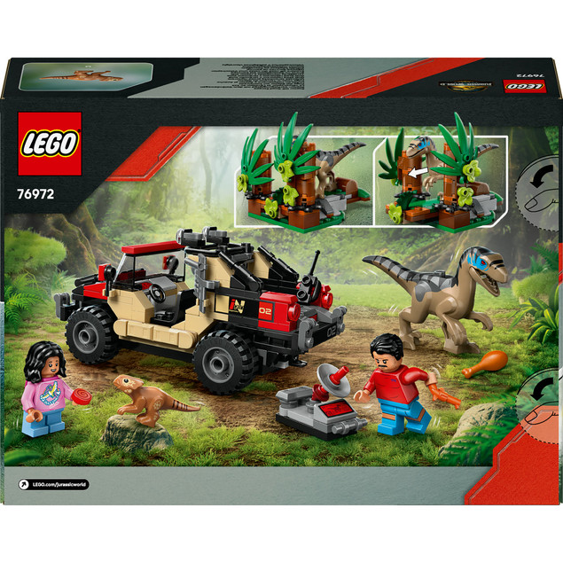 LEGO Jurassic World 76972 Ucieczka Raptora Terenówką - Zestaw Przygodowy