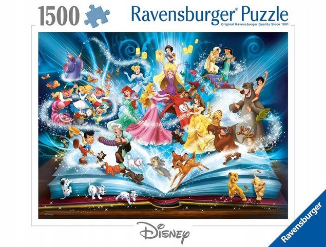Puzzle Ravensburger 1500 elementów Księga opowieści Disneya