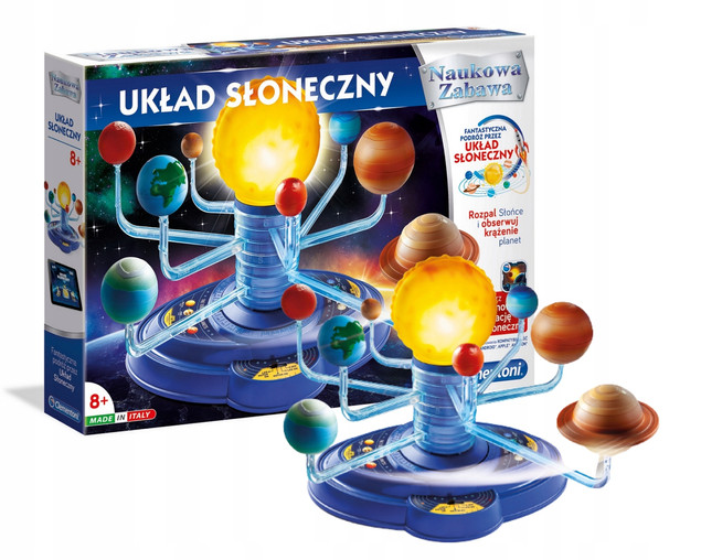 Układ Słoneczny Planety Nauka Kosmos Naukowa Zabawa 8+ Clementoni