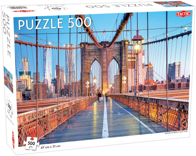 Puzzle Tactic 500 elementów Most Brooklyński, Nowy Jork