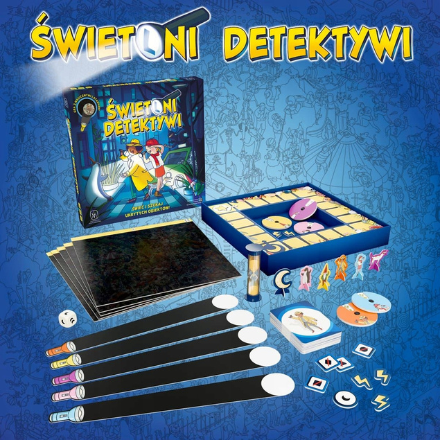 ŚWIETLNI DETEKTYWI Gra Planszowa Rodzinna 6+ Nasza Księgarnia