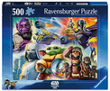 RAVENSBURGER Star Wars: Mandalorian i Grogu - Puzzle 500 elementów