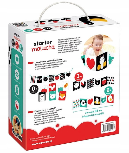 Kontrastowe książeczki i karty CzuCzu Starter Malucha Co widzę?