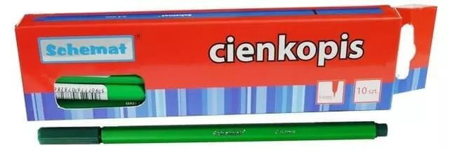 Długopis niebieski Schemat