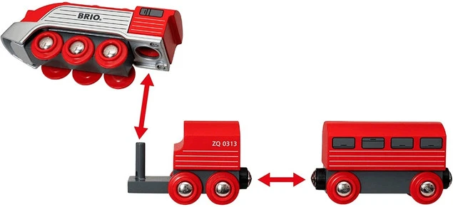 Brio World Futurystyczny pociąg z wagonami - detale