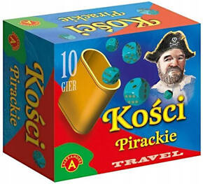 Kości Pirackie Wersja Travel 10 Gier Rodzinna Losowa 5+ Alexander 0320