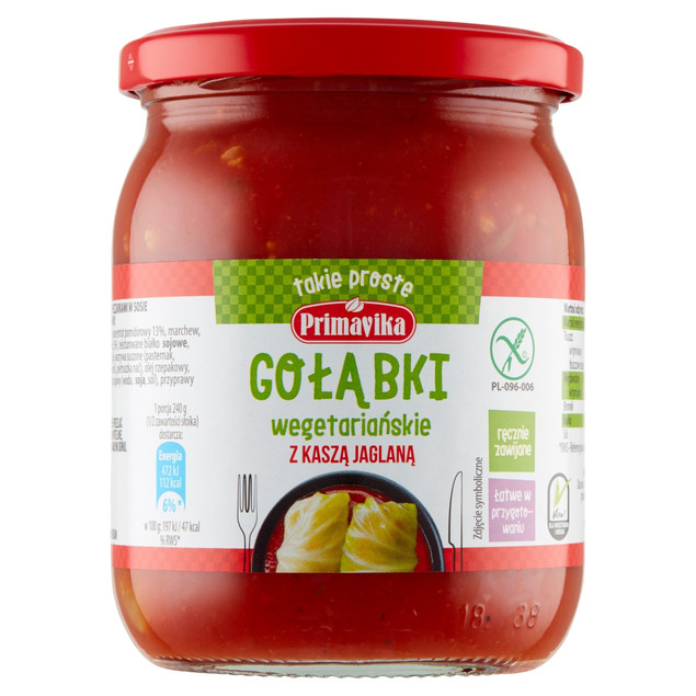 Primavika Gołąbki wege z kaszą jaglaną 480 g