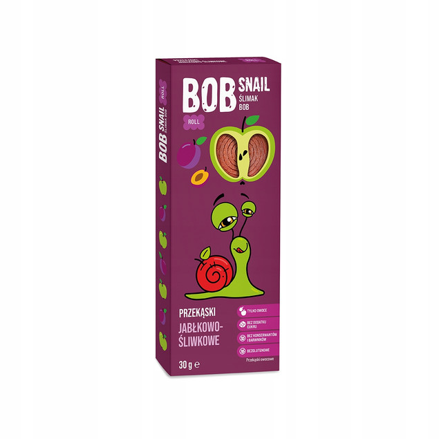 Żelki owocowe Bob Snail Jabłko-Śliwka 30g