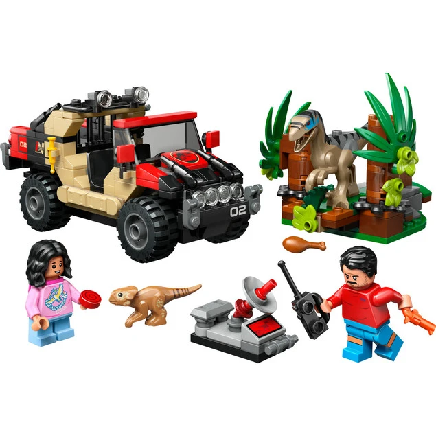 LEGO Jurassic World 76972 Ucieczka raptora terenówką