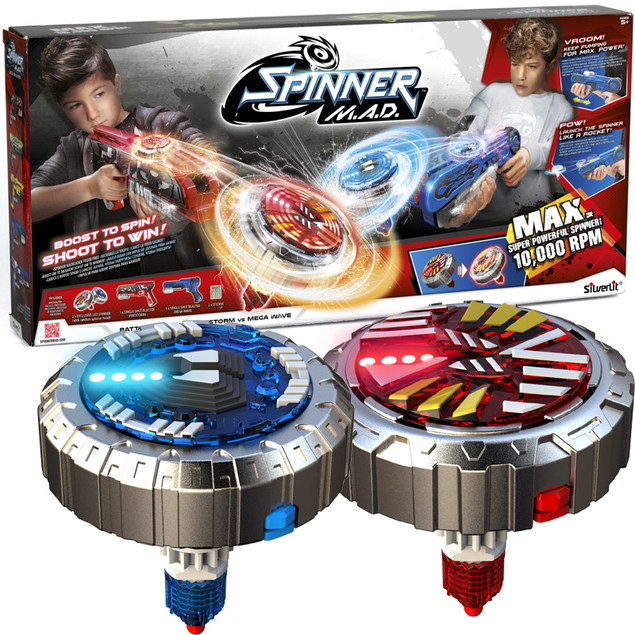Wyrzutnia Silverlit Spinner M.A.D. Battle Edition Firestorm vs Mega Wave