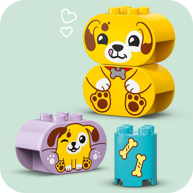LEGO DUPLO 10441 Sorter Kształtów Domek Piesków – Zabawka Edukacyjna dla Maluchów