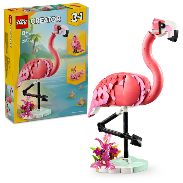 LEGO Creator - Dzikie zwierzęta: różowy flaming 3w1 31170