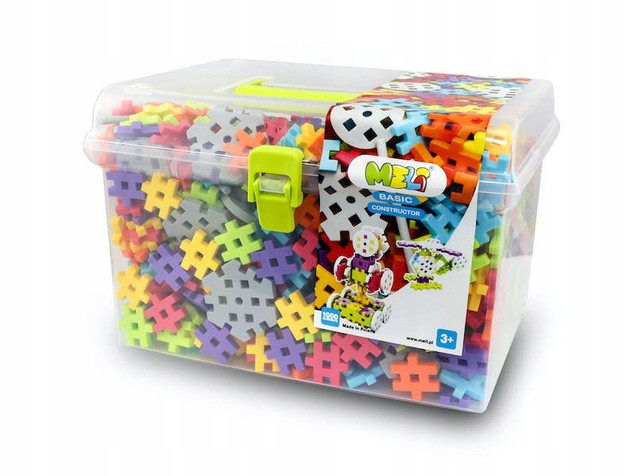 Klocki Meli Constructor Travel Box 1000 el. – Buduj i Twórz