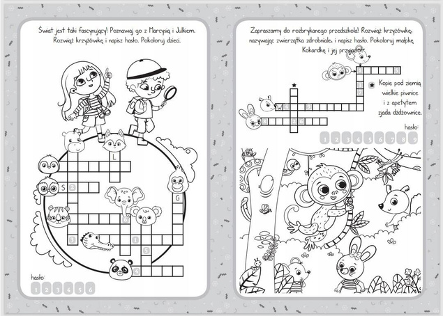 Moje Krzyżówki Zagadki Hasła Obrazkowe Zofia Zabrzeska 6+ Skrzat
