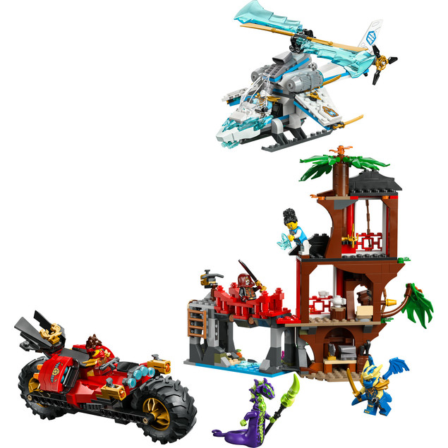 LEGO Ninjago 71857 Bitwa Ninja: Domek na Drzewie z Pojazdami Akcji